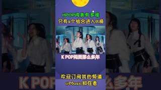 KPOP闯美这么多年，只有8个组合进过B榜热百，这才是有效闯美！#shorts #kpop #blackpink #bts #twice #newjeans