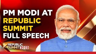 PM Narendra Modi Addresses Republic Media Network As Chief Guest | Republic Summit 2023 LIVE