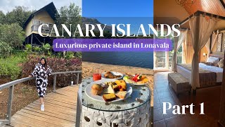 Canary Islands Lonavala| Flamingo cottage| Room Tour | Private Island Resort in Maharashtra | Luxury