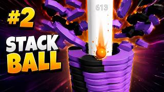 STACK BALL #1 SATISFYING GAMEPLAY! 🔥 | Compilation