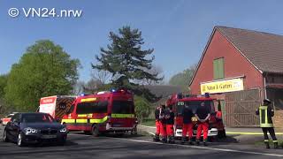 19.04.2018 - VN24 - Feuer auf Bergkamener Ökologiestation - Remise mit Stroh und Geräten brannte