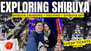 Exploring Shibuya Crossing, Hachiko \u0026 Breathtaking Shibuya Sky After Sunset Japan Tagalog Vlog