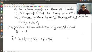 Linear Programming (Production-Scheduling 2) Example