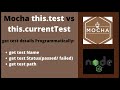 Mocha - this.test vs this.currentTest. Get Mocha testdetails in beforeEach and afterEach