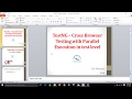 TestNG – Cross Browser Testing with Parallel Execution in test level