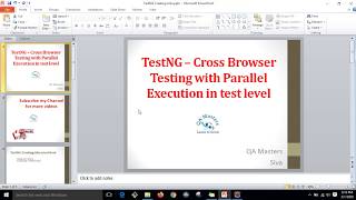 TestNG – Cross Browser Testing with Parallel Execution in test level