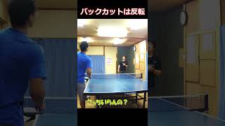 粒バックカットは反転して切る  #カットマン #卓球 #tabletennis #pingpong #バックカット #粒高