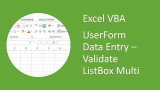 Excel UserForm Validate ListBox Multiple Selection (VBA)
