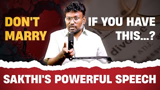 How to Handle Your Marriage Pressure?| Think about Your Happiness| Sakthi's Clear Speech