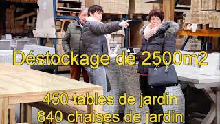 Déstockage de meubles de jardin à Hoeilaart 14 \u0026 15 mars 2020.