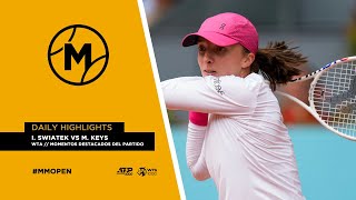 I. Swiatek vs M. Keys // WTA momentos destacados del partido // MUTUA MADRID OPEN 2024