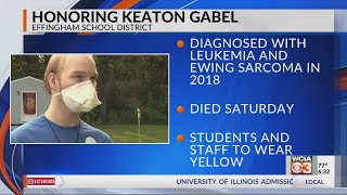 Effingham Community Schools wear yellow in memory of fallen classmate