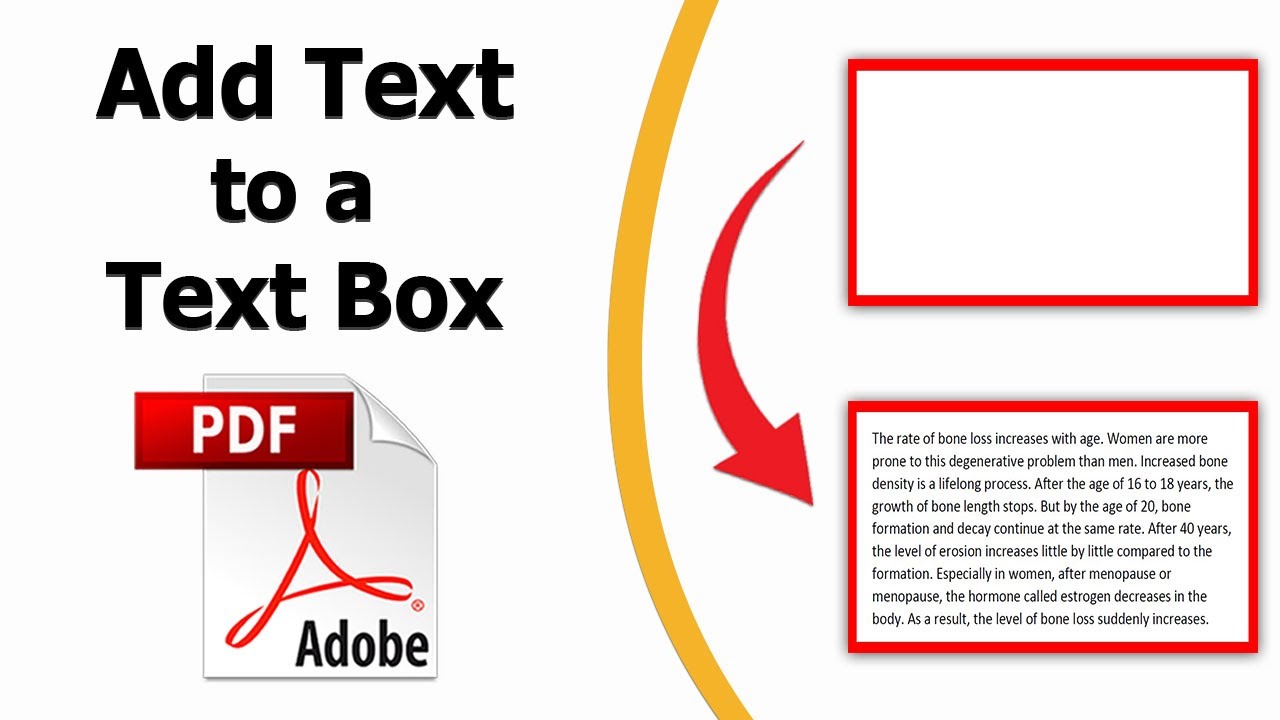 How To Add Text To A Text Box In PDF Using Adobe Acrobat Pro Dc - YouTube