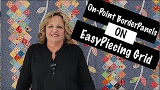 On-Point Row Quilt with EasyPiecing Grid