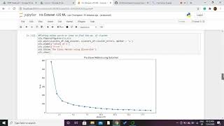Unsupervised Machine Learning - Clustering (Iris DataSet)