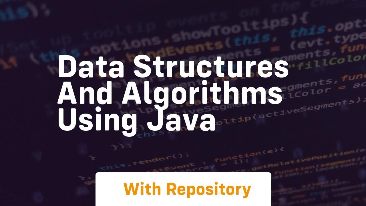 Data Structures And Algorithms Using Java Youtube