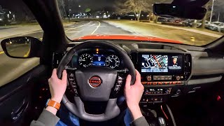 2025 Nissan Frontier Pro-4X - POV Night Drive (Binaural Audio)