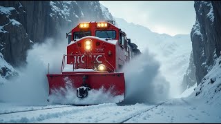 Train Snow Plowing: Tractors & Trucks vs Deep Snow