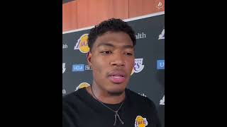 Rui Hachimura's First Message To Laker Nation | 八村塁からレイカーズ・ネイションへの初めてのメッセージ