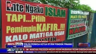 Spanduk Tolak Salat Jenazah Pendukung Ahok di Pondok Pinang