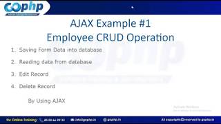 59 - Employee CRUD operation by using AJAX | PHP&MySQL