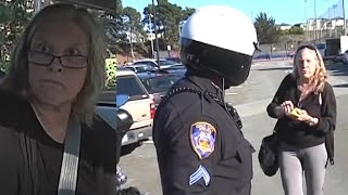 Delusional Karen Chases Down Cops And This Happens