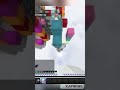 INSANE triple block clutch in Minecraft! #shorts