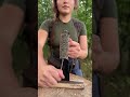 her survival skills will fry 🔪 camping survival bushcraft outdoors lifehack