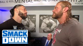 Edge approaches Roman Reigns to discuss WrestleMania showdown: SmackDown, March 26, 2021