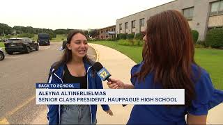 News 12's Elisa DiStefano goes back to Hauppauge High School