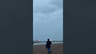Brighton Beach On A Rainy Day