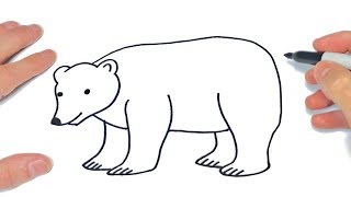 Cómo dibujar un Oso Polar Paso a Paso | Dibujo de Oso Polar