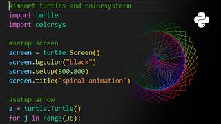 Learn Python Graphics: Build Amazing Spiral Animations