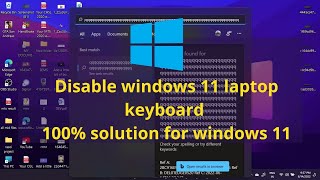 disable windows 11 laptop keyboard | disable internal laptop keyboard