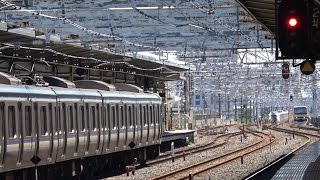 成田エクスプレスに先を譲らない総武快速線 E217系  市川駅