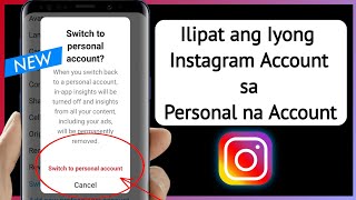 Paano Ilipat ang iyong Instagram Account sa Personal na Account | Instagram Personal na Account