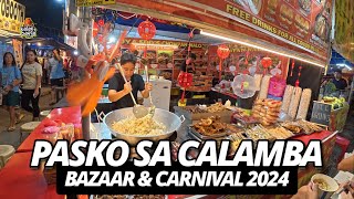 PASKUHAN SA CALAMBA: BAZAAR & CARNIVAL Virtual Walking Tour [4k]