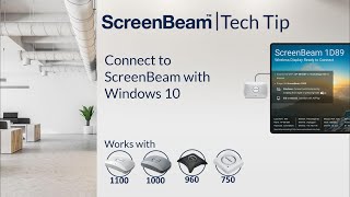 ScreenBeam Tech Tip Connect with Windows 10