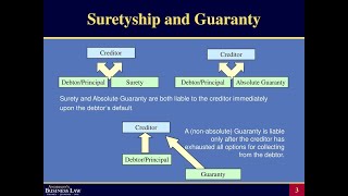 Discussion on Law on Guaranty and Suretyship