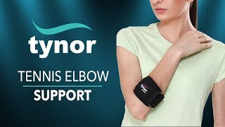 How to wear Tynor Tennis Elbow Support for pain relief from tennis elbow in sports and work