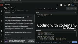 Codewars 7 kyu Easy Wallpaper Javascript
