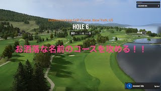 トラックマンでニューヨーク州のLeatherstocking Golf Courseをまわってみた。　Par72  6401y  距離は短いけどお洒落な名前のコースに勝てるのか！！！