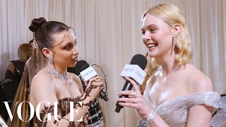 Elle Fanning Pays Homage to Sleeping Beauty at the Met | Met Gala 2024 With Emma