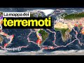 Vi spiego dalla mappa dei terremoti in che zone si verificano maggiormente gli eventi sismici