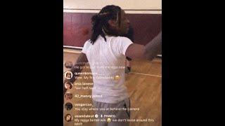 King Von + Asian Doll: Von playing b-ball and Asian in the comments