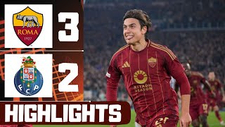 As Roma Vs  Porto Fc 3-2 All Goals And Extented Highlights 2025 Dybala Goals