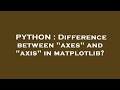 PYTHON : Difference between 