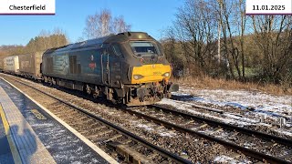 *WCML Freight Diverts* Trains at Chesterfield - 11.01.2025 ft: @faberoony90 & Trainspotter80