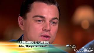 Humble Leonardo DiCaprio behind the scenes of Django