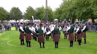 DRUMLOUGH PIPE BAND AT FHE WORLD PIPE BAND  CHAMPIONSHIPS 2018